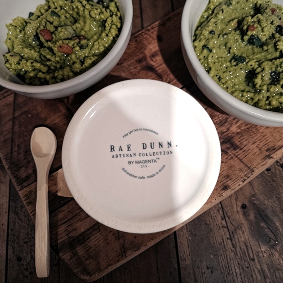 NEW Rae Dunn Salsa and Guac Ceramic Bowls - White - Picture 3 of 4